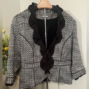 WHBM Blazer with Ruffle Trim Women’s Size 10